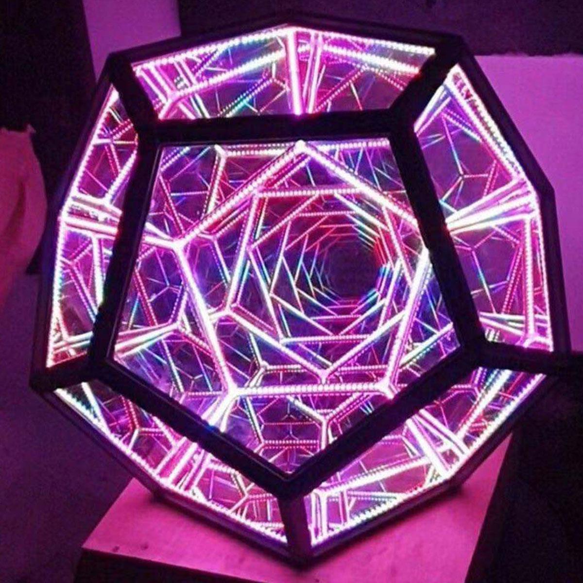 Infinite Dodecahedron Desk Light